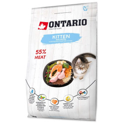 Ontario visavertis pašaras jauniems kačiukams su lašiša Kitten Salmon, 2 kg - nuotrauka 2