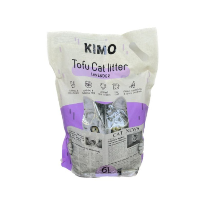 Kraikas katėms Kimo Tofu su levandų ekstraktu, 2,5 kg (6 l)