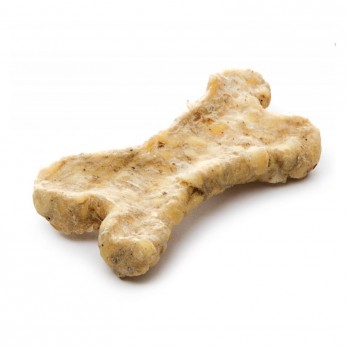 Skanėstas šunims galvijų odos kaulai su L-karnitinu, 10 cm, 650 g, 27 vnt.