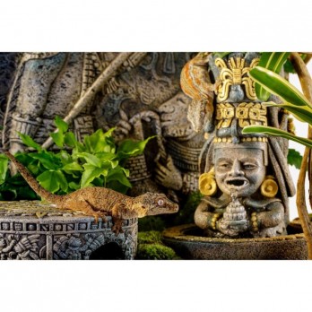 Slėptuvė ropliams Exoterra Aztec Medium Calendar Stone, 18x7,5 cm