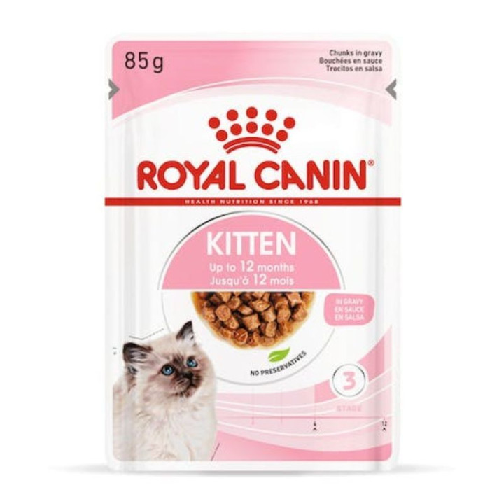 Royal Canin FHN Kitten Instinctive konservuotas maistas kačiukams su padažu 85 g