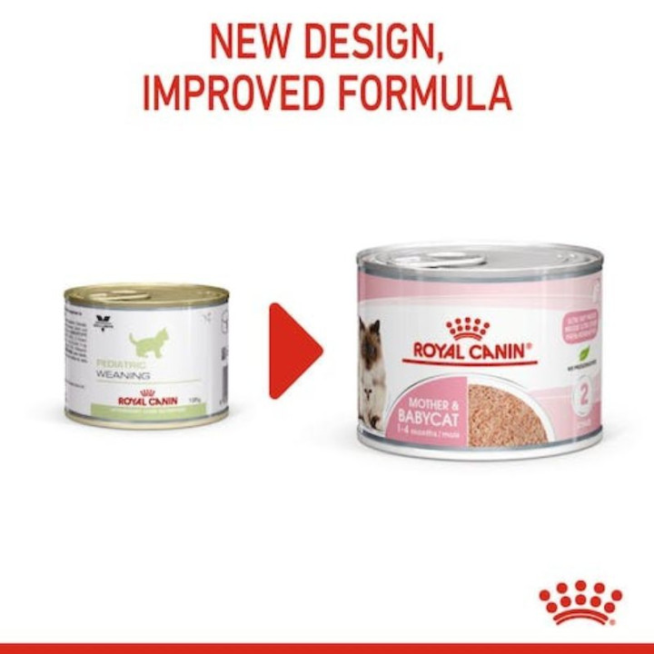 Royal Canin FHN Mother&Babycat konservuotas maistas žindančioms katėms ir kačiukams, 195 g