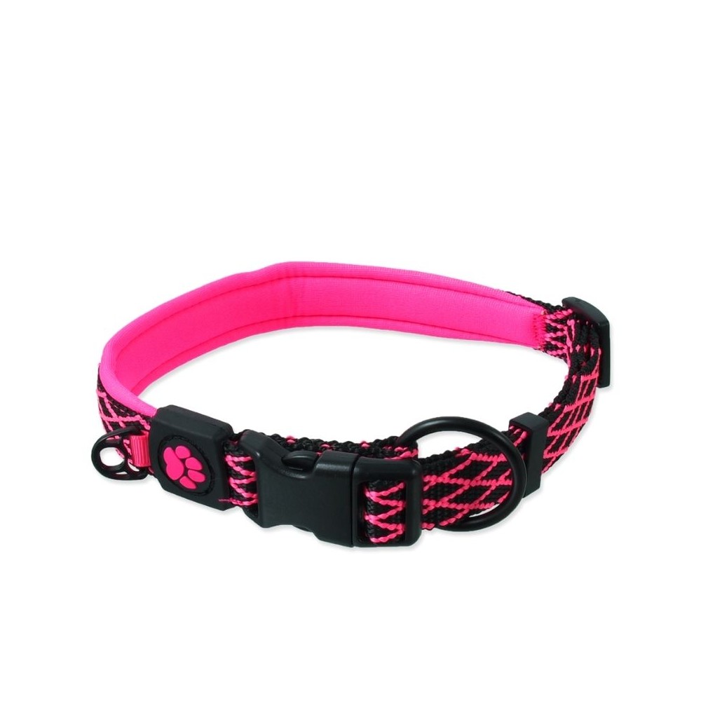 Antkaklis šunims Active Dog Mystic M, 2x44-55 cm, rožinis