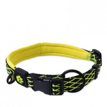 Antkaklis šunims Active Dog Mystic M, 2x44-55 cm, laimo spalvos