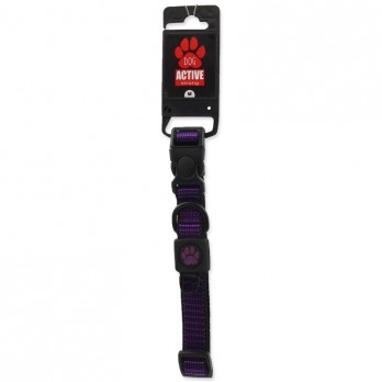 Antkaklis šunims Active Dog Strong M, 2x34-49 cm, violetinis