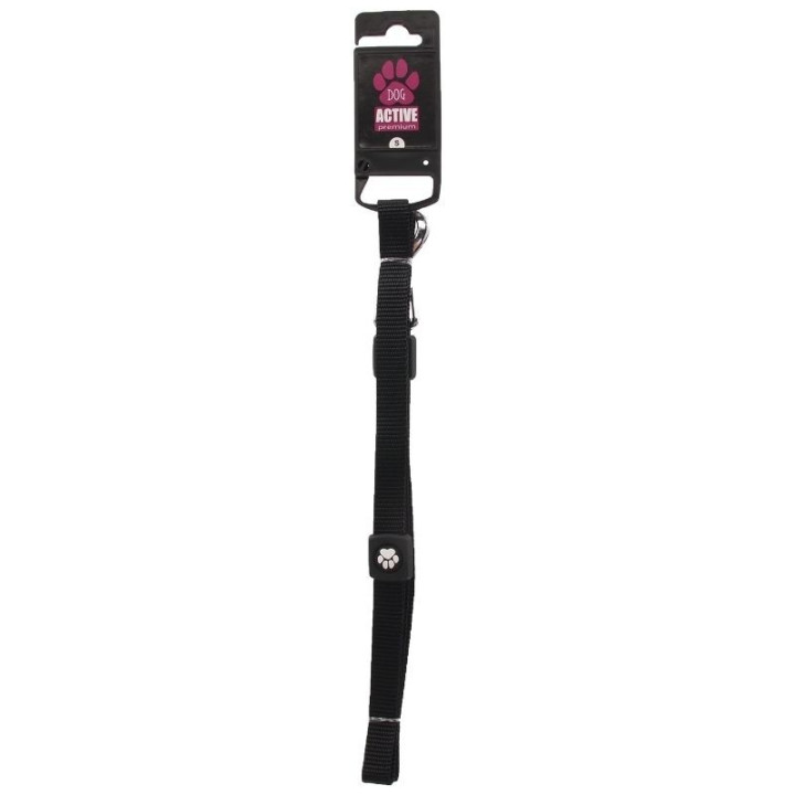 Pavadėlis šunims Active Dog Premium S, 1,5x120 cm, juodas | Akvazoo.lt