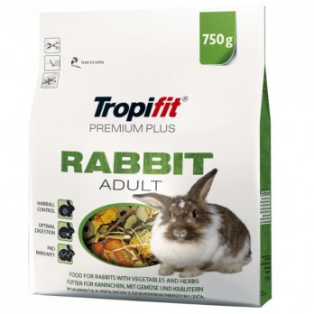 Maistas triušiams Tropifit Premium Plus Rabbit Adult 750 g