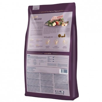 Happy Dog Ireland visavertis pašaras suaugusiems šunims su triušiena ir lašiša, 2x12,5 kg
