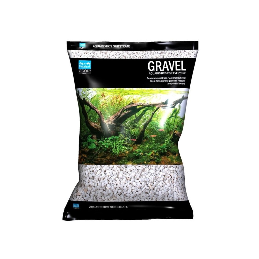 Gruntas akvariumui, baltas, 2-4 mm, 3 kg
