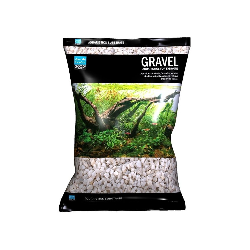 Gruntas akvariumui, baltas, 4-8 mm, 3 kg