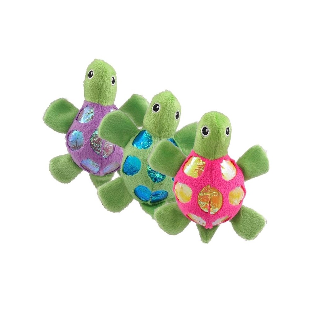 Žaislas katėms pliušinis vėžliukas su katžole Magic Cat, 11 cm