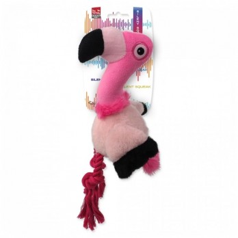 Žaislas šunims pliušinis flamingas Utrasonic, 27 cm