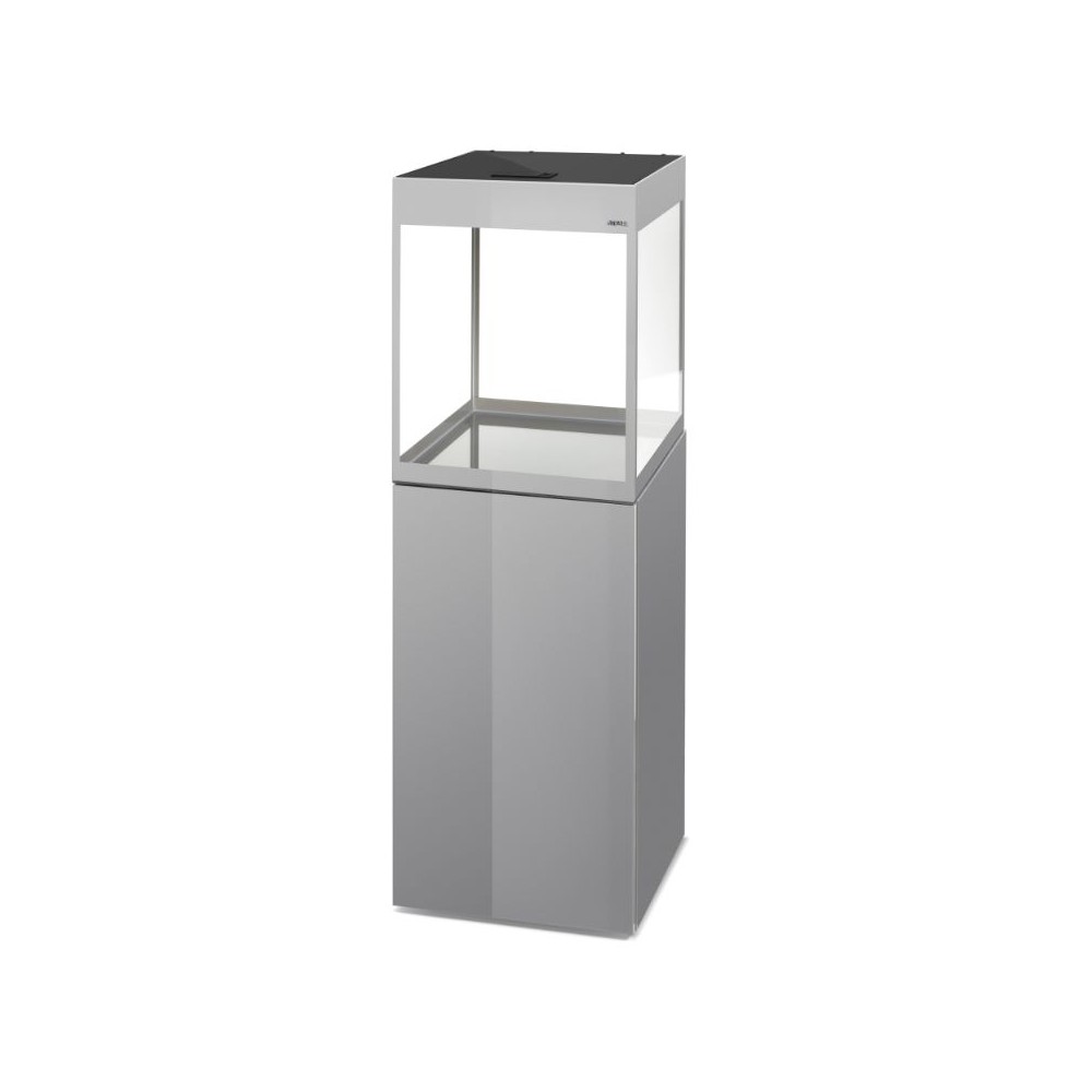 Glossy 50 akvariumas CUBE stačiakampis, pilkas, 50x50x63 cm