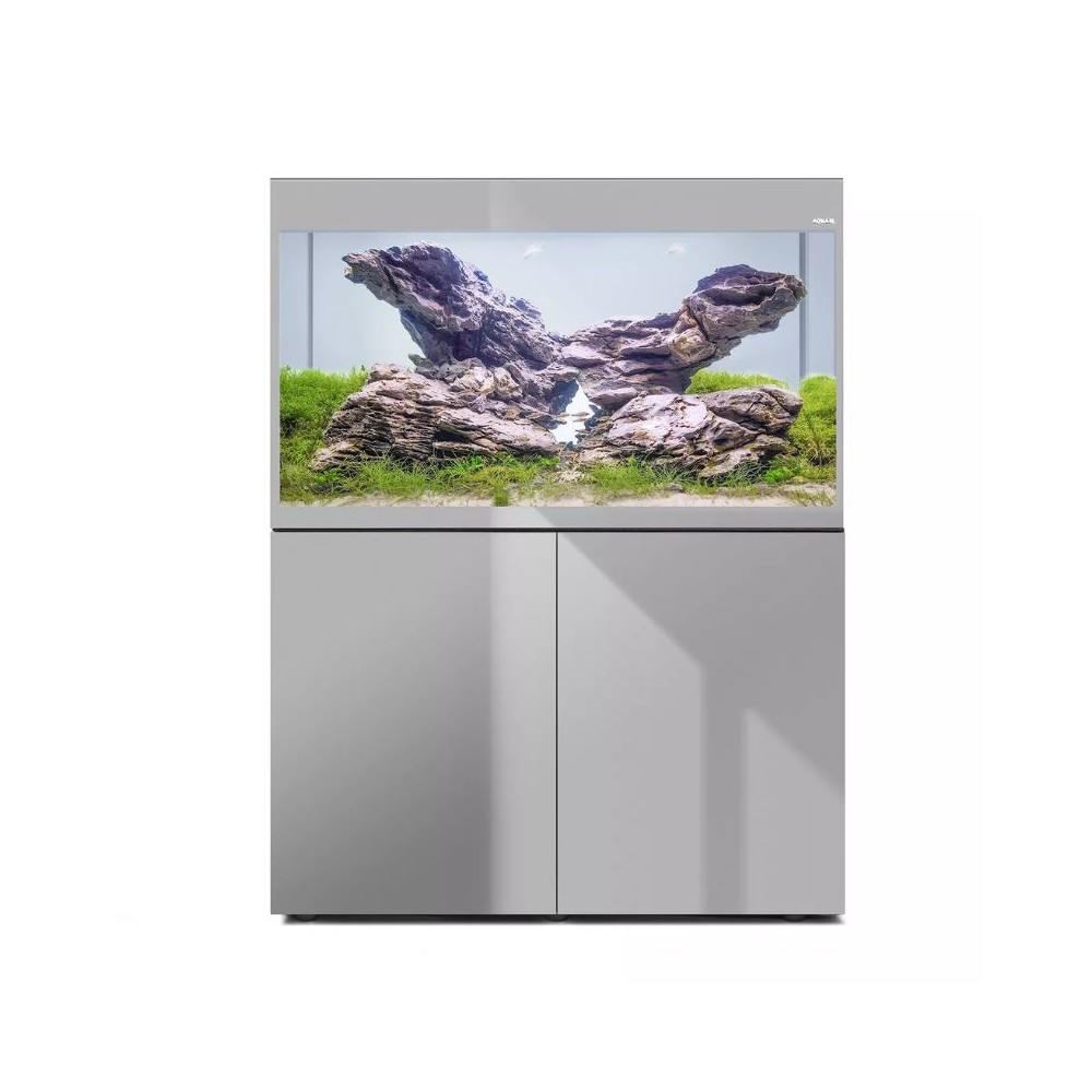 Glossy 100 akvariumas stačiakampis, pilkas, 100x40x60 cm