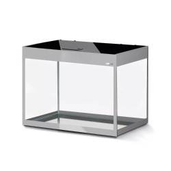 Glossy 80 akvariumas stačiakampis, pilkas, 80x35x50 cm - nuotrauka 3