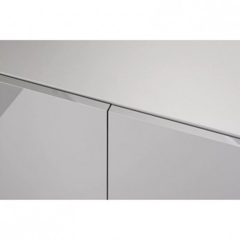 Glossy 80 spintelė stačiakampė pilka su durelėmis, 80 cm