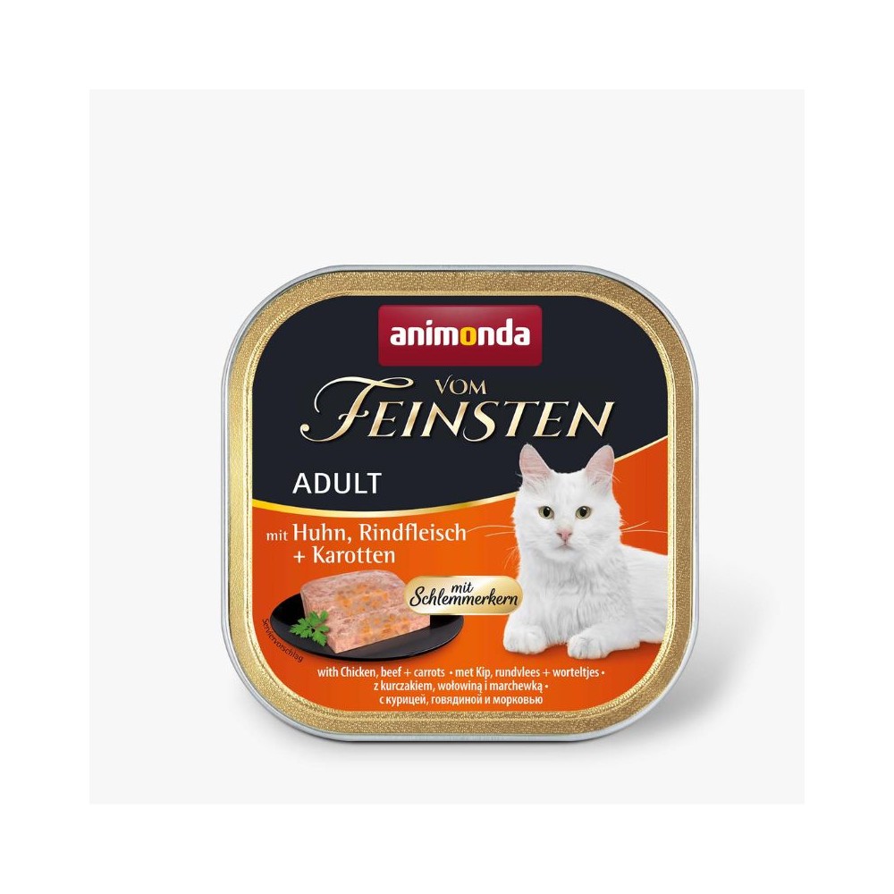 Vom feinsten Schlemmerkern 100 g konservai suaugusioms katėms su vištiena, jautiena ir morkomis