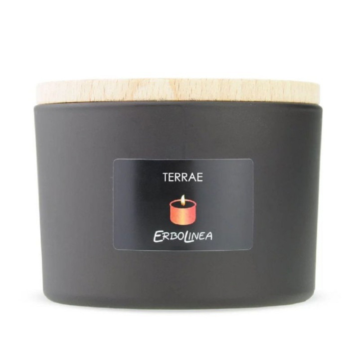 Aromatinė žvakė Erbolinea Candela In Vetro Terrae, 140 g | Akvazoo.lt