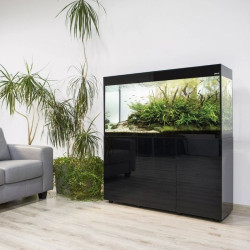 Glossy 150 ST Day&Night akvariumas stačiakampis, juodas, 150x50x63 cm, 3x17 LED - nuotrauka 4