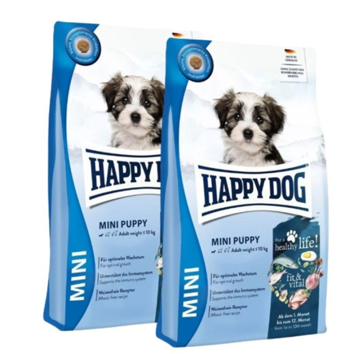 Sausas maistas jauniems šuniukams Happy Dog Mini Puppy, 2x4 kg