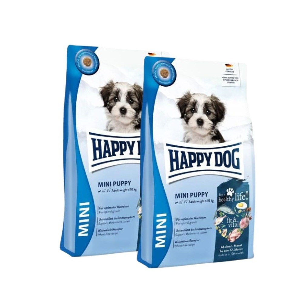 Happy Dog Mini Puppy visavertis pašaras jauniems šuniukams, 2x10 kg