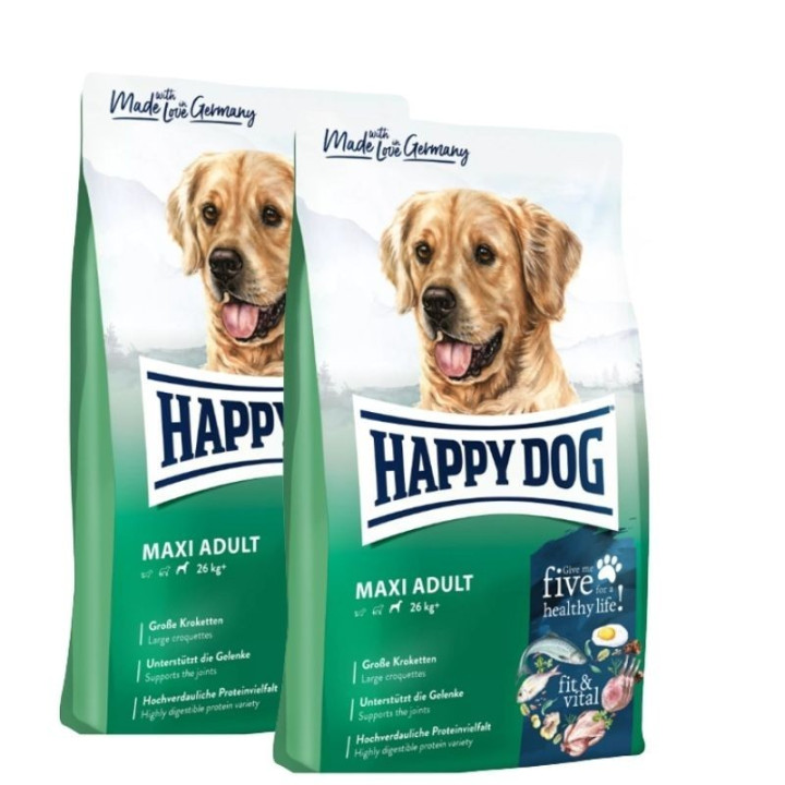 Sausas maistas suaugusiems šunims Happy Dog Maxi Adult, 2x4 kg