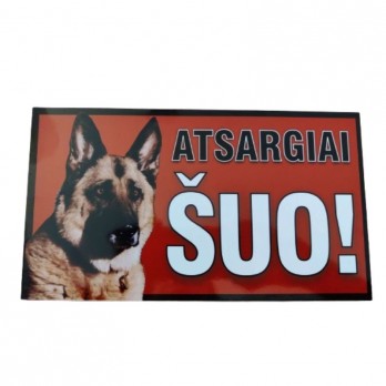 Informacinė lentelė (atsargiai šuo)