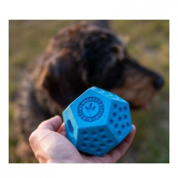 *Žaislas šunims Dodecaball Mini kamuolys skanėstams, mėlynas, 7 cm, mini