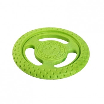 *Žaislas šunims Frisbee Mini guminė skraidanti lėkštė, žalia, 16 cm, mini
