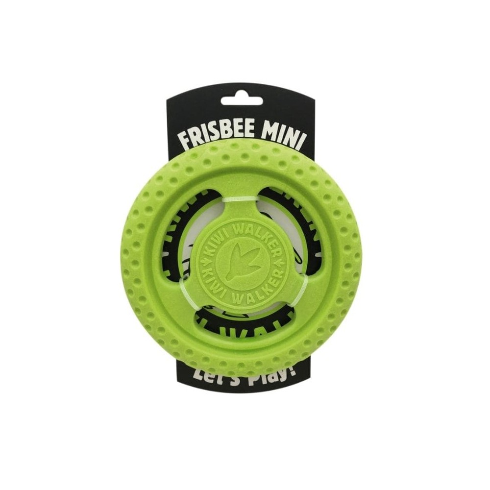 *Žaislas šunims Frisbee Mini guminė skraidanti lėkštė, žalia, 16 cm, mini
