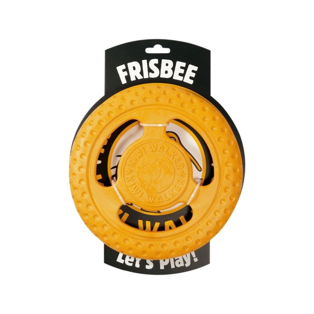 *Žaislas šunims Frisbee guminė skraidanti lėkštė, oranžinė, 22 cm, maxi