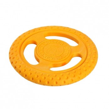 *Žaislas šunims Frisbee guminė skraidanti lėkštė, oranžinė, 22 cm, maxi