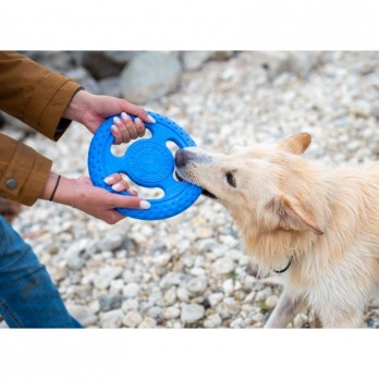 *Žaislas šunims Frisbee guminė skraidanti lėkštė, oranžinė, 22 cm, maxi