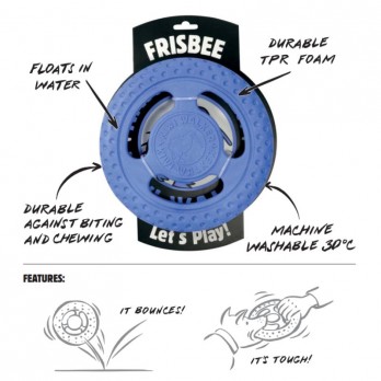 *Žaislas šunims Frisbee guminė skraidanti lėkštė, oranžinė, 22 cm, maxi