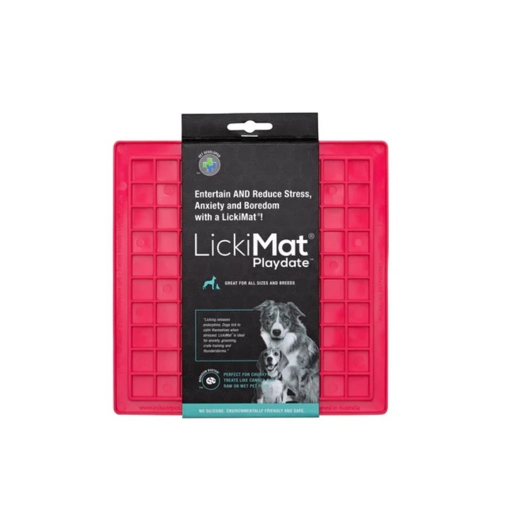 *Laižymo kilimėlis LickiMat Dog Playdate, rožinis