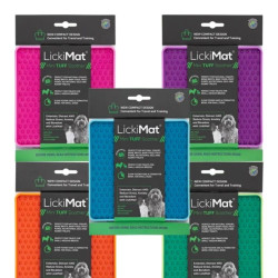 Laižymo kilimėlis LickiMat Dog Mini Tuff Soother, oranžinis - nuotrauka 2