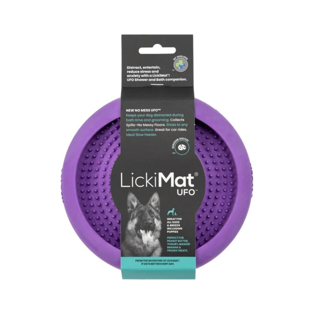 *Laižymo dubenėlis LickiMat Dog Ufo, violetinis