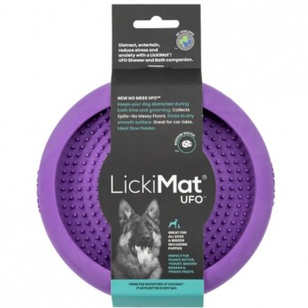 *Laižymo dubenėlis LickiMat Dog Ufo, violetinis