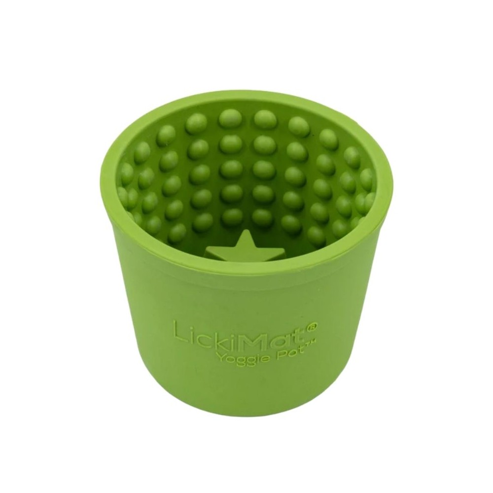 Laižymo puodelis LickiMat Dog Yoggie Pot, žalias