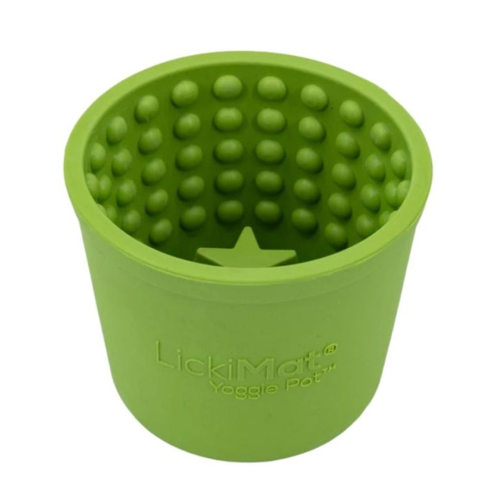 Laižymo puodelis LickiMat Dog Yoggie Pot, žalias