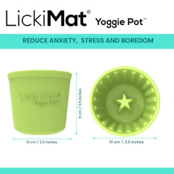 Laižymo puodelis LickiMat Dog Yoggie Pot, raudonas - nuotrauka 5