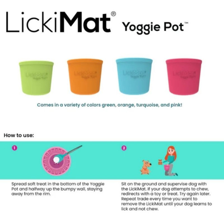 Laižymo puodelis LickiMat Dog Yoggie Pot, turkio spalvos