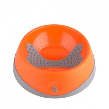 Dubenėlis burnos higienai LickiMat Dog OH Bowl Small, oranžinis