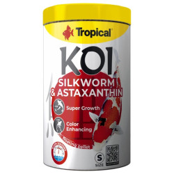 Koi Silkworm & Astaxanthin Pellet S pašaras Koi karpiams, 1000 ml - nuotrauka 1