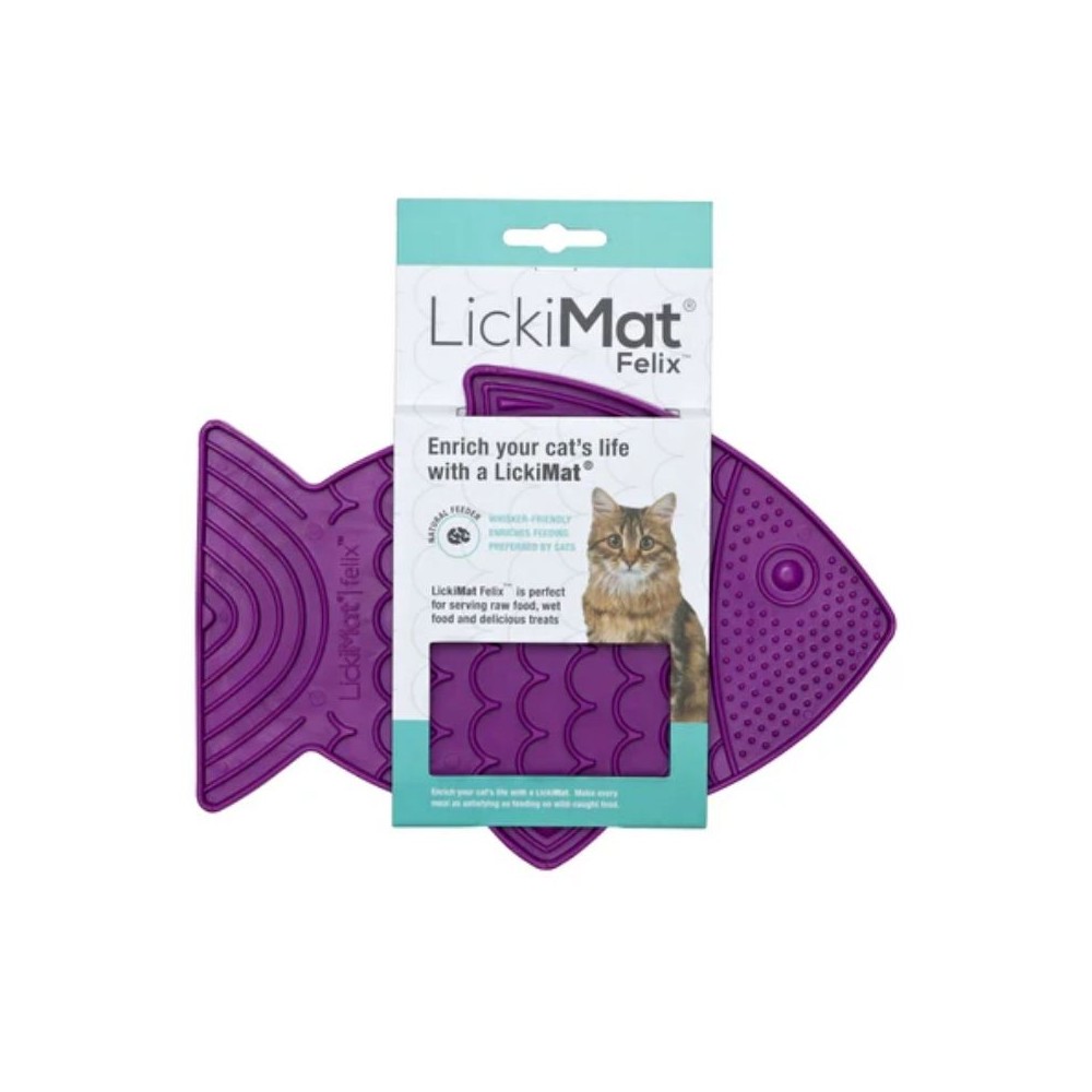 Laižymo kilimėlis LickiMat Cat Felix, violetinis