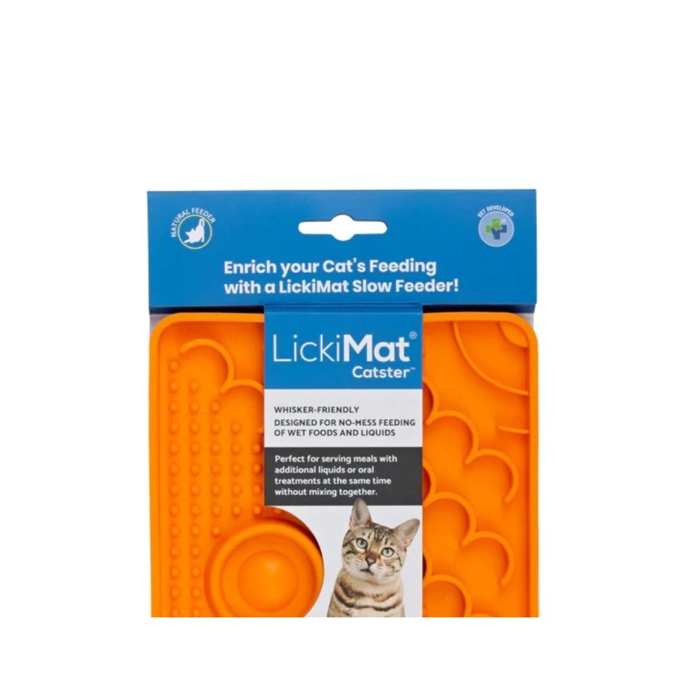 *Laižymo kilimėlis LickiMat Cat Catster, oranžinis
