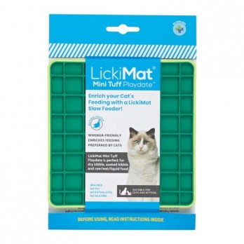 Laižymo kilimėlis LickiMat Cat Playdate Tuff, žalias