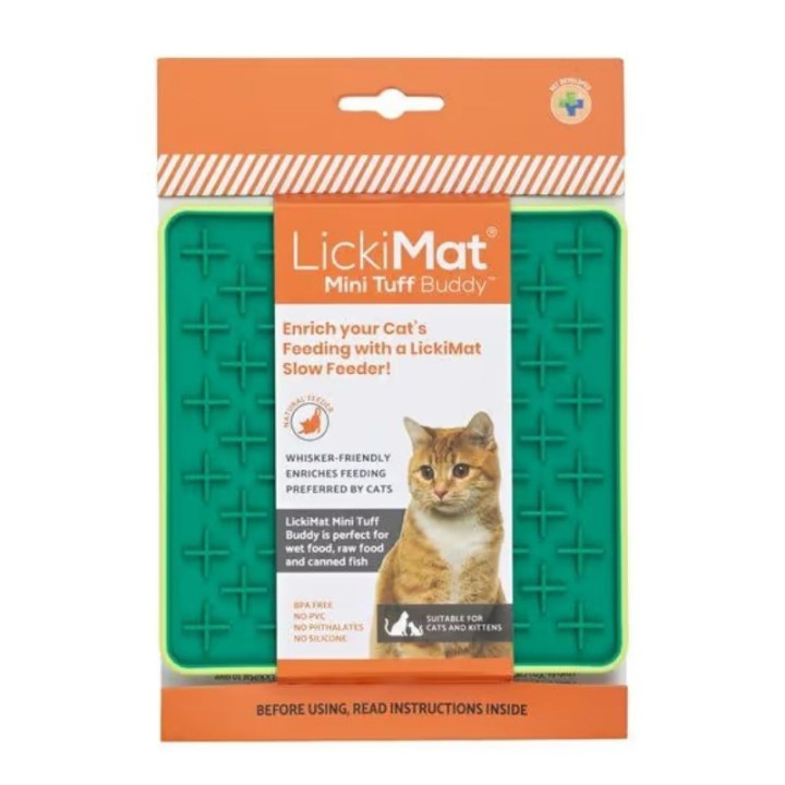 Laižymo kilimėlis LickiMat Cat Buddy Tuff, žalias