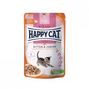 Happy Cat guliašas jauniems kačiukams su antiena Kitten&Junior LandEnte, 85 g