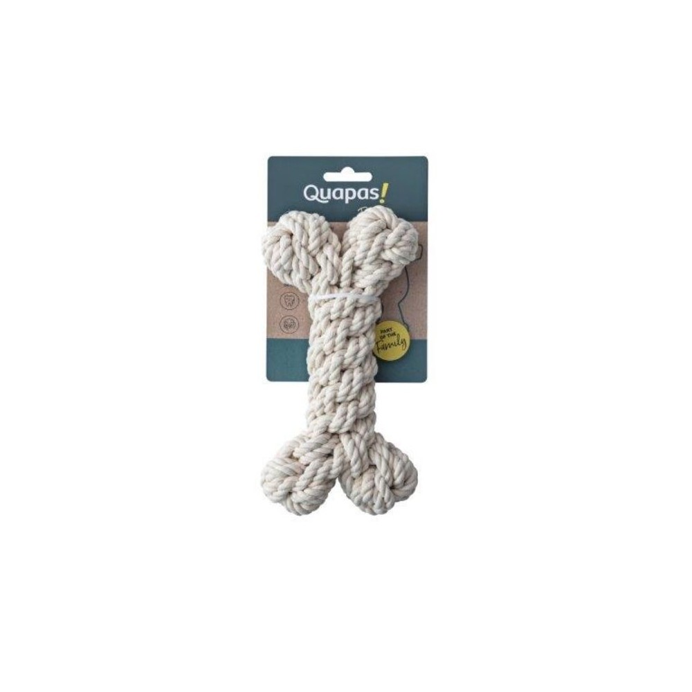 Žaislas šunims iš natūralios virvės, kaulas, L, 23 cm